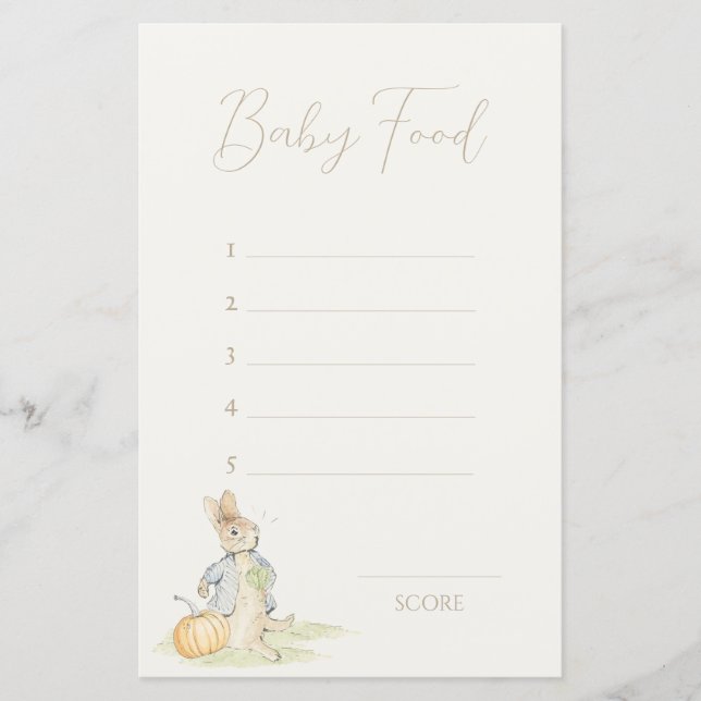 Peter the Rabbit Some Bunny Guess Baby Food Game (Framsida)