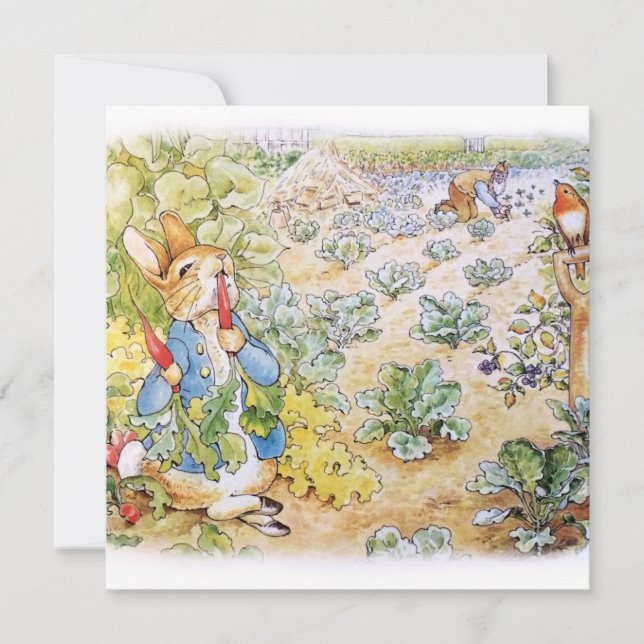 Peter the Rabbit Tack Kort (Framsida)