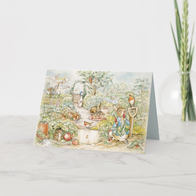 Peter the Rabbit Tack Kort (Framsida)