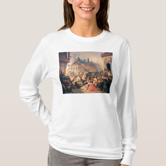 Peter underbaren erövrar Narva i 1704, 1859 Tee (Framsida)