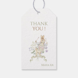 Peter Vapenskölden Monogram Gender Baby Shower Presentetikett