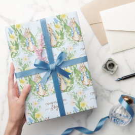 Peter Vår Blooms Påsk Baby Shower Presentpapper