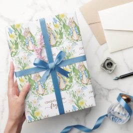 Peter Vår Blooms Påsk Baby Shower Presentpapper