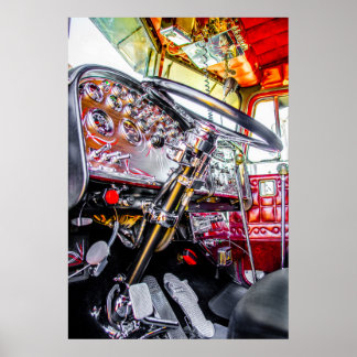 Peterbilt 359 dash poster