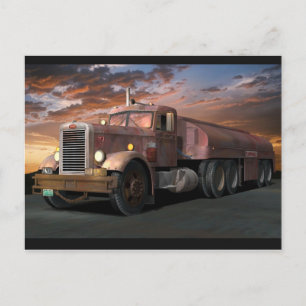 Peterbilt "Duel Lastbil" vykort