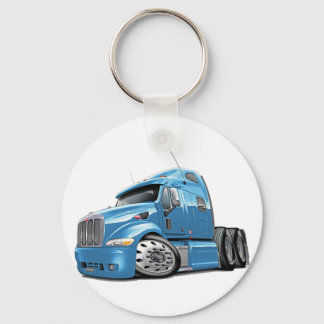 Peterbilt Lt Blue Lastbil Nyckelring