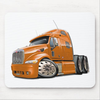 Peterbilt orange lastbil musmatta