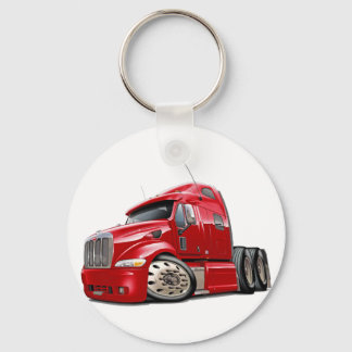 Peterbilt Red Lastbil Nyckelring