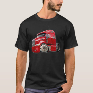 Peterbilt röd lastbil t-shirt