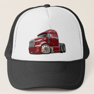 Peterbilt rödbrun lastbil truckerkeps