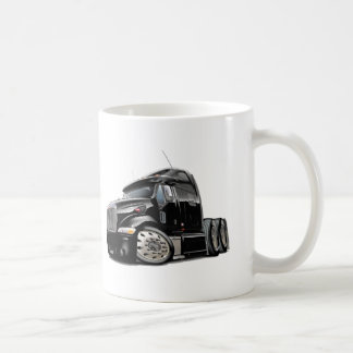Peterbilt svartlastbil kaffemugg