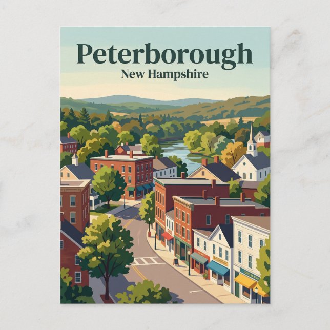 Peterborough, New Hampshire Vykort (Framsida)