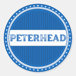 Peterhead City Pride Emblem – skotsk identitet Runt Klistermärke