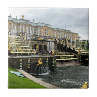Peterhof Palace Fontän St. Petersburg Ryssland Kakelplatta