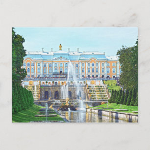 Peterhof Palace Grand Cascade, Ryssland Vykort