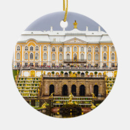 Peterhof slott och trädgårdar St Petersburg Julgransprydnad Keramik