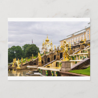 Peterhof slott och trädgårdar St Petersburg Vykort