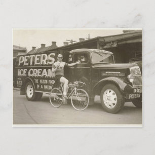 Peter's Ice Cream Reo-lastbil, 1936 Vykort