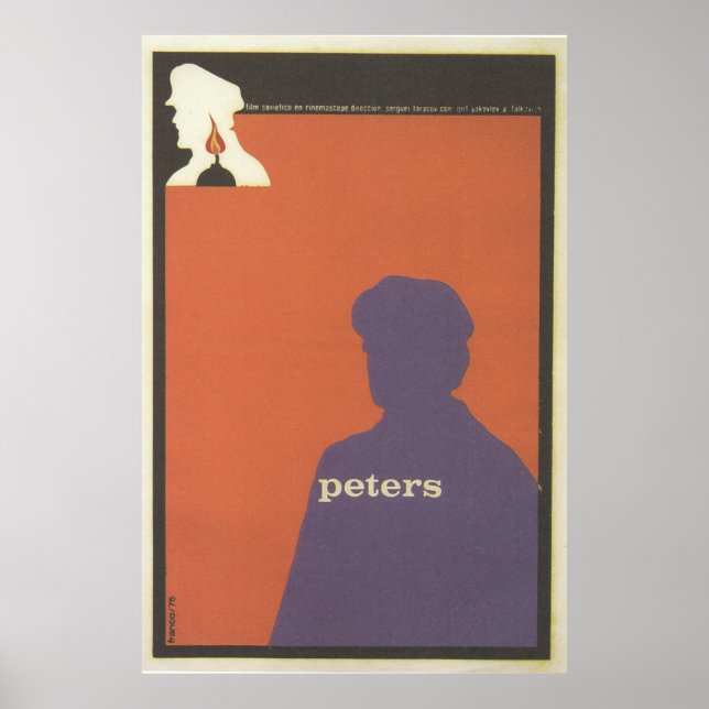 Peters (Sovjetunionen) Poster av kubansk film (Framsidan)