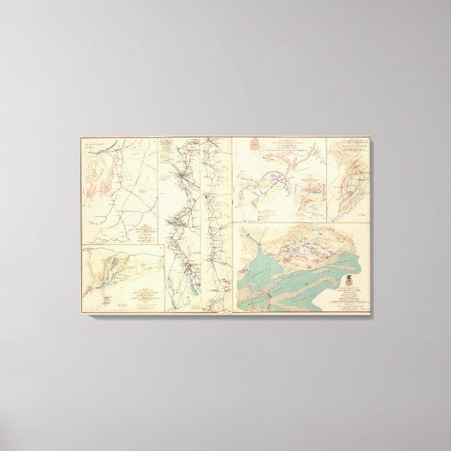 Petersburg environs Bentonville Carolinas Canvastryck (Framsida)