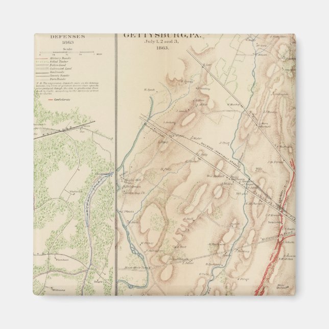 Petersburg, Gettysburg Magnet (Framsidan)