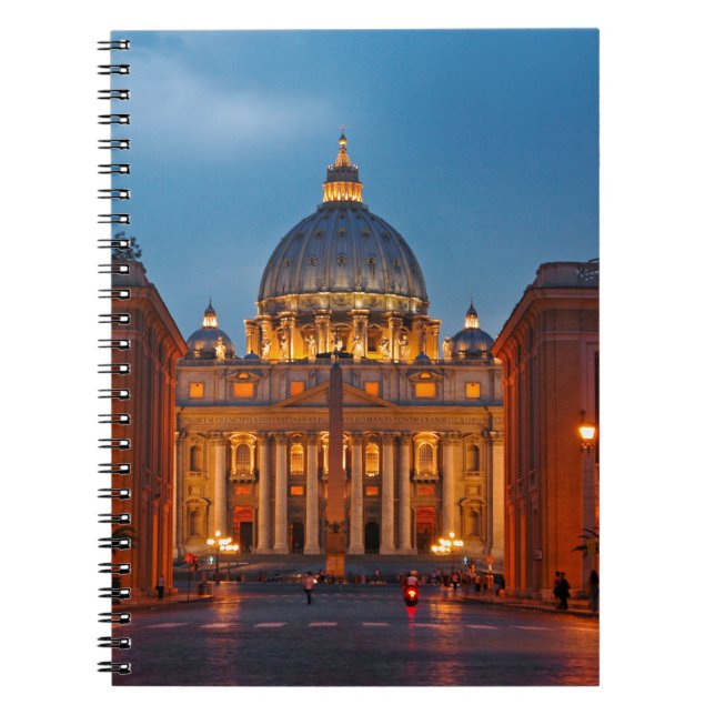 Petersdom in Rom - Italien Anteckningsbok Med Spiral (Framsidan)