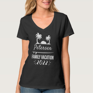 Petersen Family Vacation Tropical Group Resa Beach T Shirt