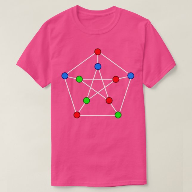 Petersen Graph 3Coloring T Shirt (Design framsida)