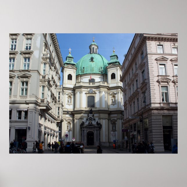 Peterskirche Wien Österreich Poster (Framsidan)