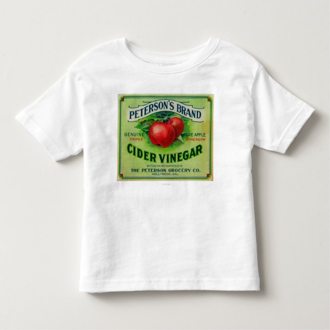 Petersons etikett för Cidervinäger Tee (Framsida)