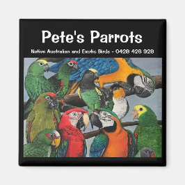 Pete's Parrots - Exotic and Native Magnet