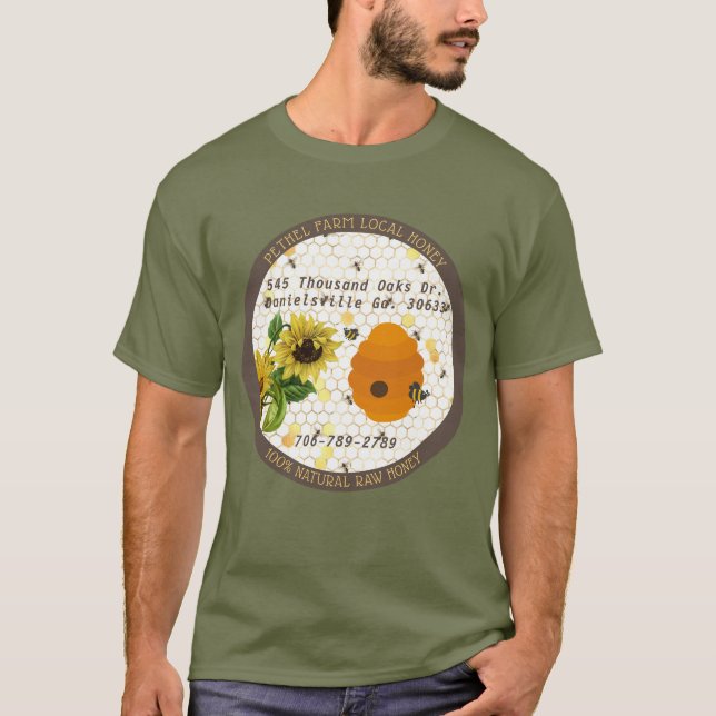 Pethel Farm Lokal Honung T-Shirt (Framsida)