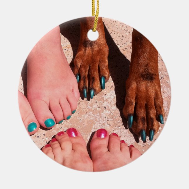 Peticure - PedicureSpadag Julgransprydnad Keramik (Framsidan)