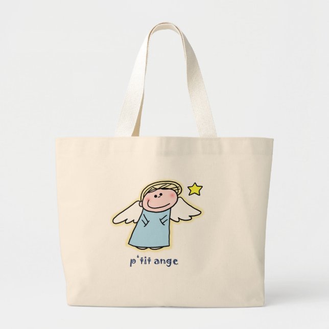 Petit Ange (lite ängeln i franskt) Jumbo Tygkasse (Framsidan)