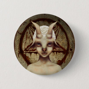 PETIT BAPHOMET knäppas emblem Knapp
