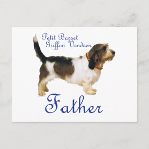 Petit Basset Griffon Vendeen Far Vykort