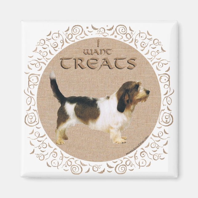Petit Basset Griffon Vendeen Godsaker Magnet (Framsidan)