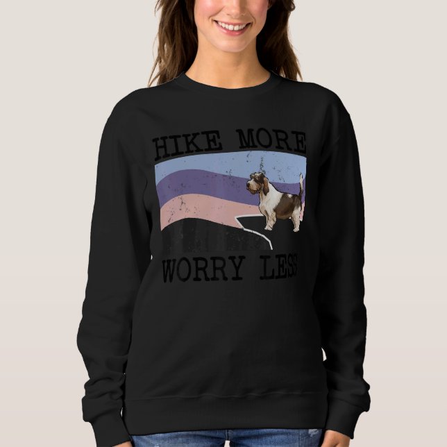 Petit Basset Griffon Vendeen Hike MER Worry Less T Shirt (Framsida)
