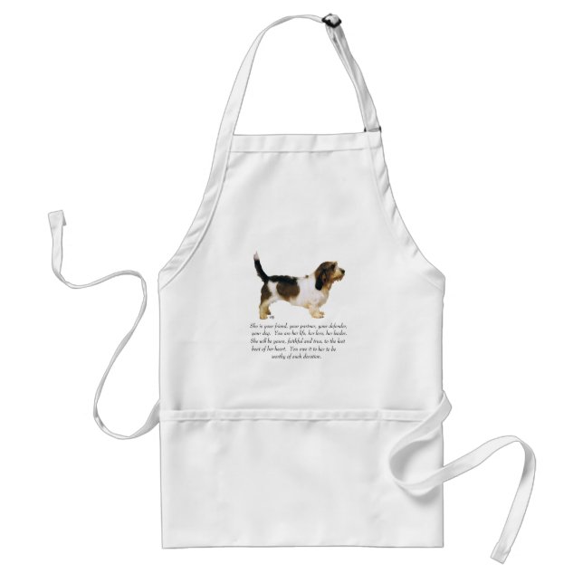 Petit Basset Griffon Vendeen hona Förkläde (Framsidan)
