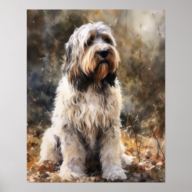 Petit Basset Griffon Vendeen Hund Art Print Poster (Framsidan)
