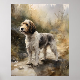 Petit Basset Griffon Vendeen Hund Art Print Poster