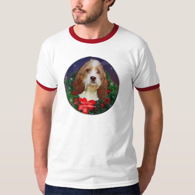 Petit Basset Griffon Vendeen julklappar Tee Shirt (Framsida)