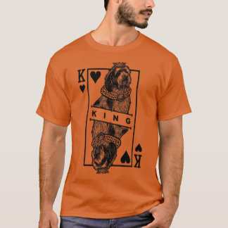 Petit Basset Griffon Vendeen Kung från Hearts PBGV T Shirt