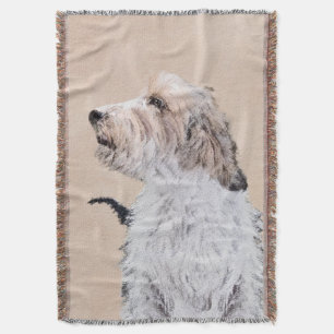 Petit Basset Griffon Vendéen Painting - Hund Art Filt