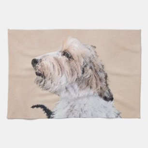 Petit Basset Griffon Vendéen Painting - Hund Art Kökshandduk