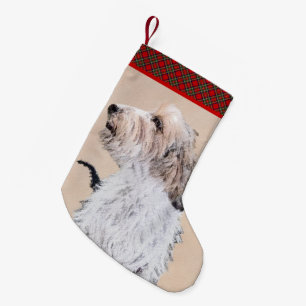 Petit Basset Griffon Vendéen Painting - Hund Art Liten Julstrumpa