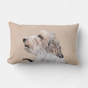 Petit Basset Griffon Vendéen Painting - Hund Art Lumbarkudde