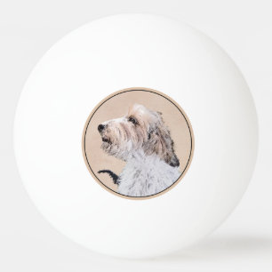 Petit Basset Griffon Vendéen Painting - Hund Art Pingisboll
