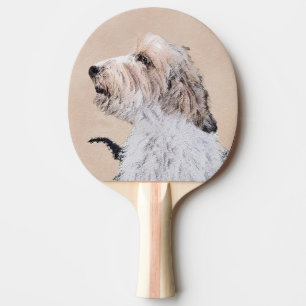 Petit Basset Griffon Vendéen Painting - Hund Art Pingisracket