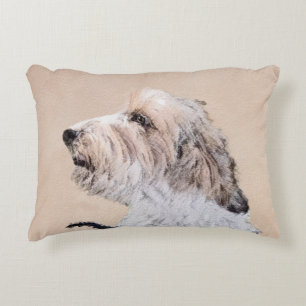 Petit Basset Griffon Vendéen Painting - Hund Art Prydnadskudde